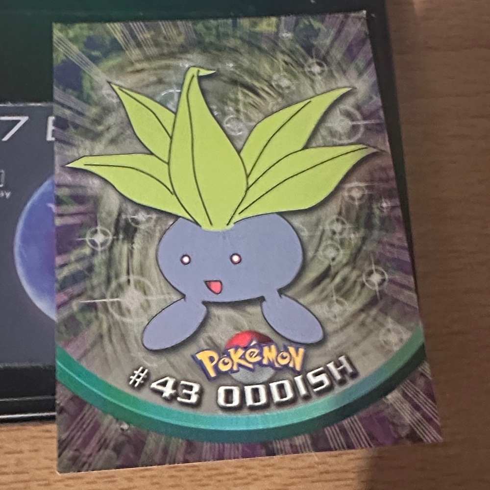 Pokemon Oddish Card #43 topps holo
